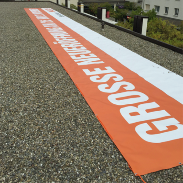 Werbebanner Blockout 4+4 700g/m²