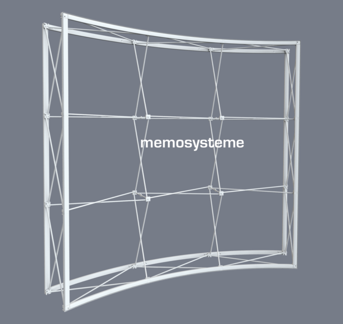 Messewand Curved 3x3