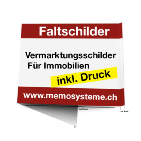 Faltschilder Querformat
